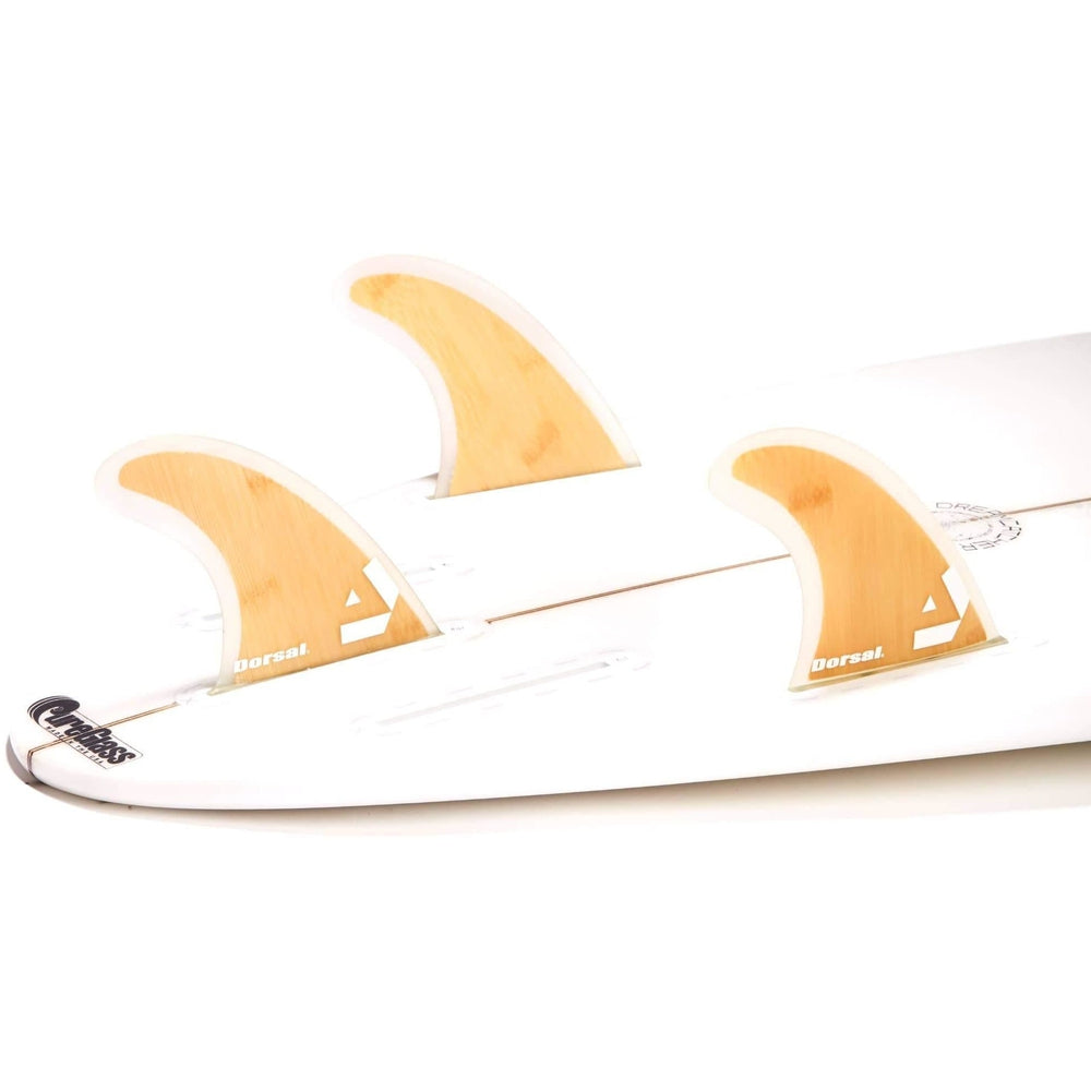 DORSAL Bamboo Thruster Futures Fins — Medium / Bamboo / Fiberglass with Bamboo Hexcore - view 3