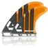 DORSAL Carbon Futures Quad Fins — Medium / Orange / Carbon Honeycomb - view 4