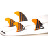 DORSAL Carbon Futures Quad Fins — Medium / Orange / Carbon Honeycomb - view 3
