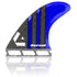 DORSAL Carbon Thruster Futures Fins — Medium / Carbon Honeycomb / Blue - view 4