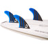 DORSAL Carbon Thruster Futures Fins — Medium / Carbon Honeycomb / Blue - view 2