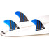 DORSAL Carbon Thruster Futures Fins — Medium / Carbon Honeycomb / Blue - view 3