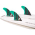 DORSAL Carbon Thruster Futures Fins — Medium / Green / Carbon Honeycomb - view 2