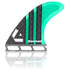 DORSAL Carbon Thruster Futures Fins — Medium / Green / Carbon Honeycomb - view 4