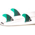 DORSAL Carbon Thruster Futures Fins — Medium / Green / Carbon Honeycomb - view 3