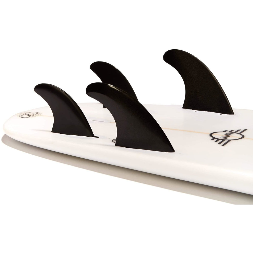 DORSAL Glass Filled Futures Quad Sets — Medium / Black / Glass Filled Nylon with Flexcore