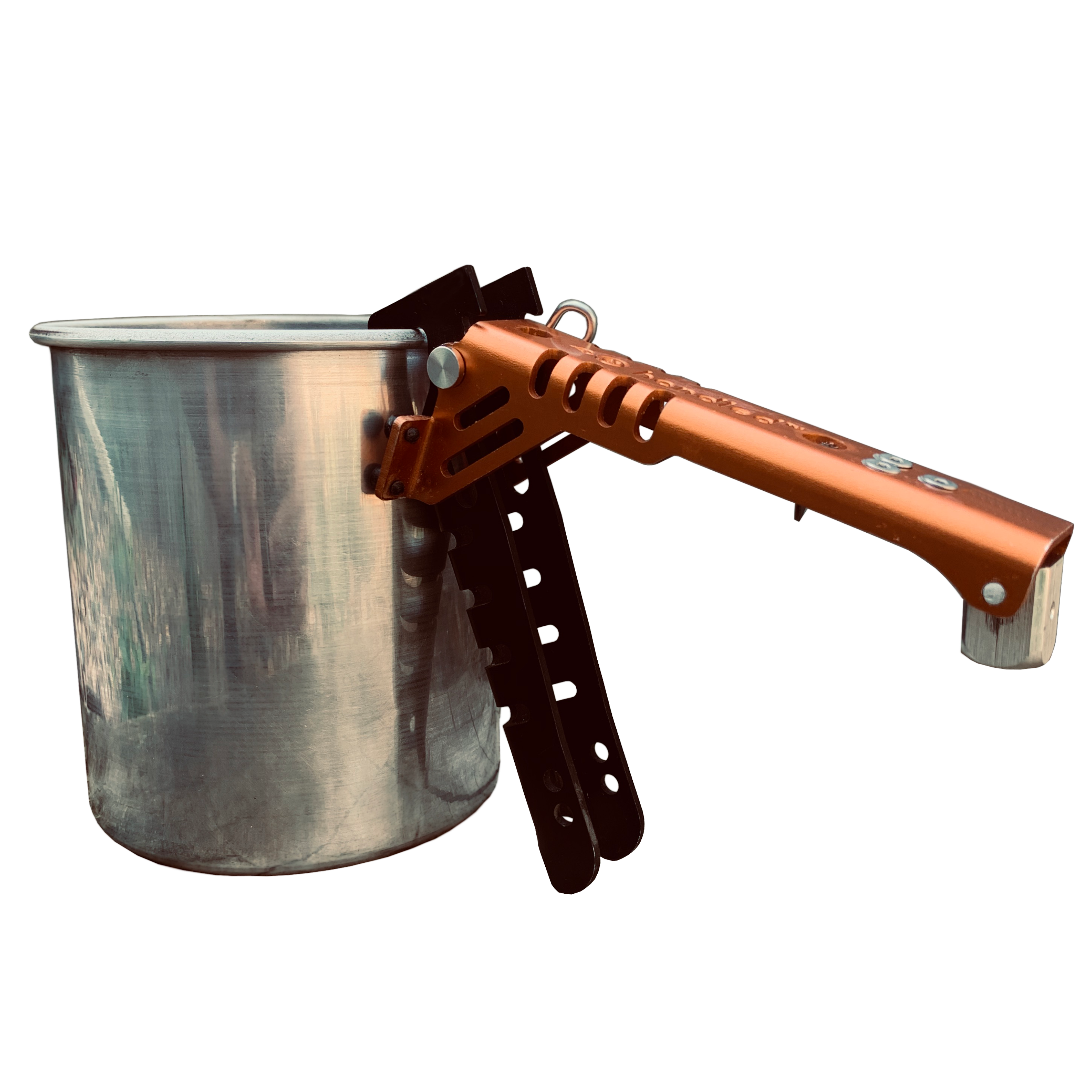 Outdoor Element Handled + Adaptor, Pot Gripper and Fuel Canister Recycle Tool