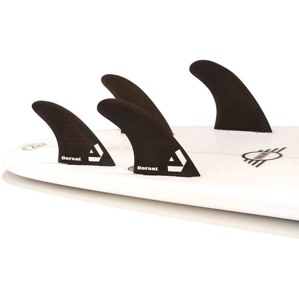 DORSAL Hexcore FCS Quad Fins — Medium / Black / Honeycomb