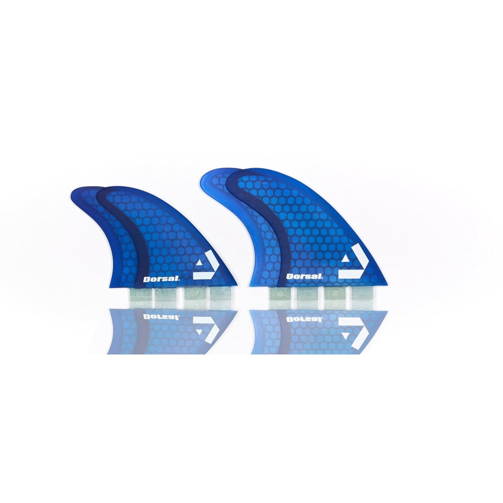 DORSAL Hexcore FCS Quad Fins — Medium / Honeycomb / Blue - view 2