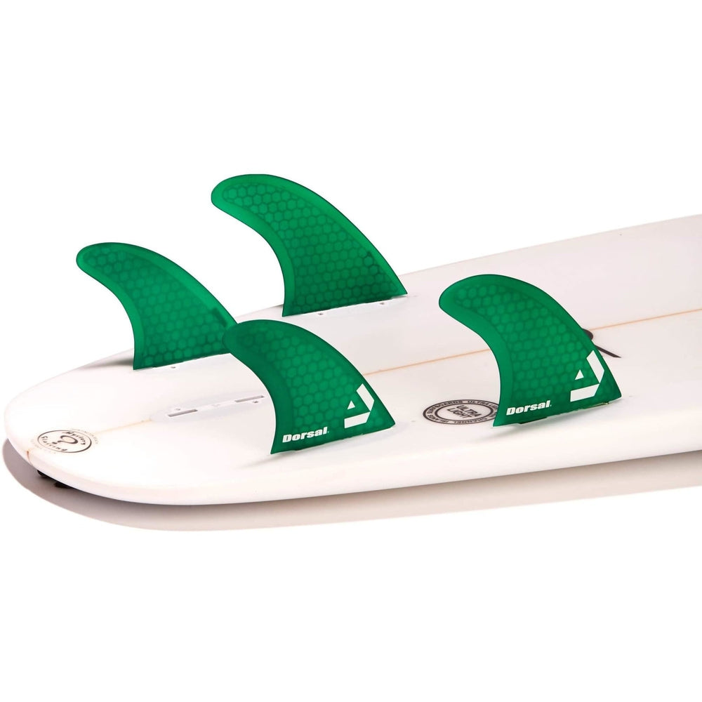 DORSAL Hexcore FCS Quad Fins — Medium / Green / Honeycomb - view 2