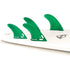 DORSAL Hexcore FCS Quad Fins — Medium / Green / Honeycomb