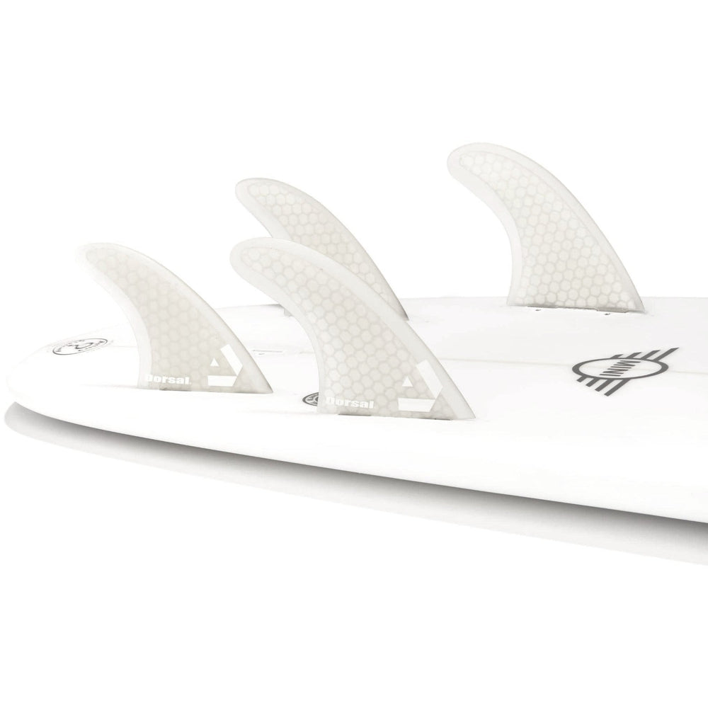 DORSAL Hexcore FCS Quad Fins — Medium / White / Honeycomb