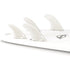 DORSAL Hexcore FCS Quad Fins — Medium / White / Honeycomb