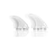 DORSAL Hexcore FCS Quad Fins — Medium / White / Honeycomb - view 4