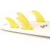 DORSAL Hexcore FCS Quad Fins — Medium / Yellow / Honeycomb