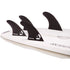 DORSAL Hexcore Quad Futures Fins — Medium / Black / Honeycomb