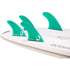 DORSAL Hexcore Quad Futures Fins — Medium / Green / Honeycomb