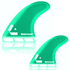 DORSAL Hexcore Quad Futures Fins — Medium / Green / Honeycomb - view 3