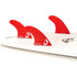 DORSAL Hexcore FCS Thruster Fins — Medium / Red / Honeycomb