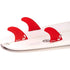DORSAL Hexcore FCS Thruster Fins — Medium / Red / Honeycomb - view 2