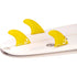 DORSAL Hexcore FCS Thruster Fins — Medium / Yellow / Honeycomb - view 2