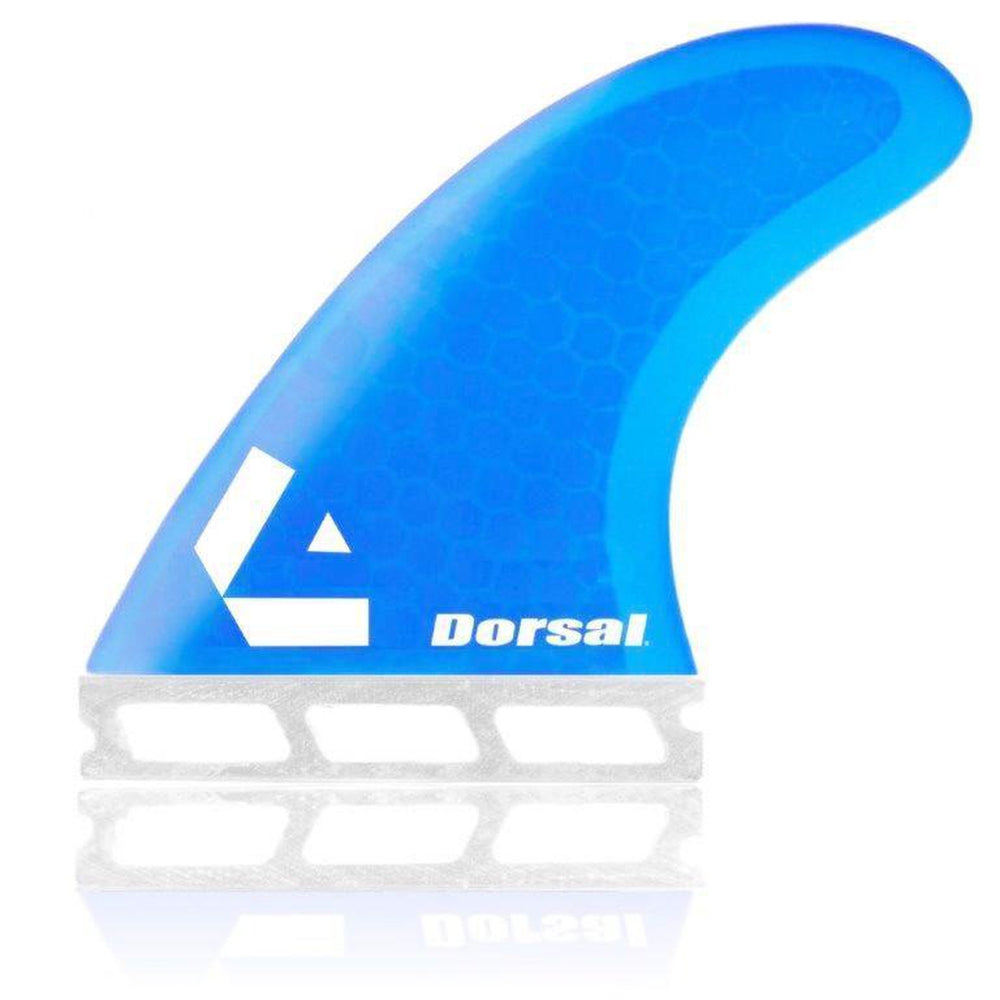 DORSAL Hexcore Thrusters Futures Fins — Medium / Honeycomb / Blue - view 3