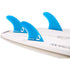 DORSAL Hexcore Thrusters Futures Fins — Medium / Honeycomb / Blue