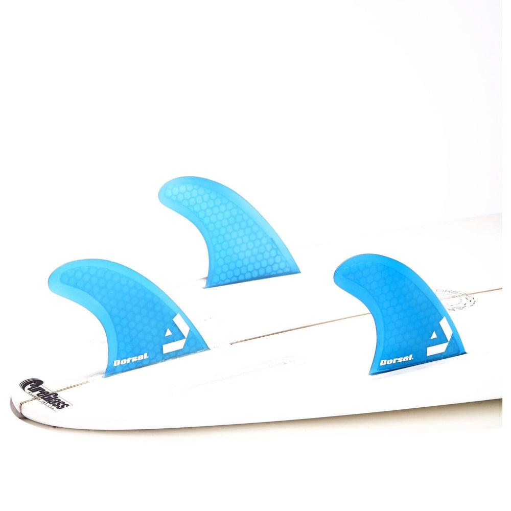 DORSAL Hexcore Thrusters Futures Fins — Medium / Honeycomb / Blue - view 2
