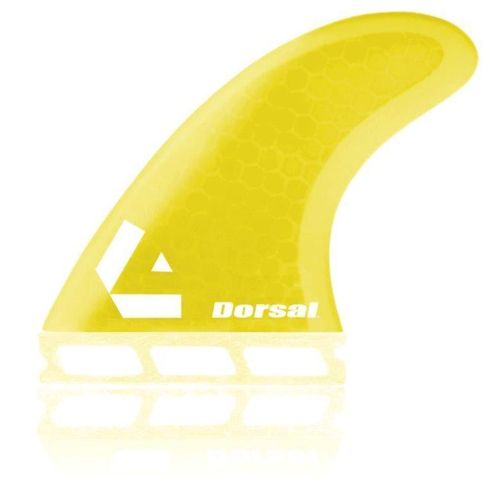 DORSAL Hexcore Thrusters Futures Fins — Medium / Yellow / Honeycomb - view 3