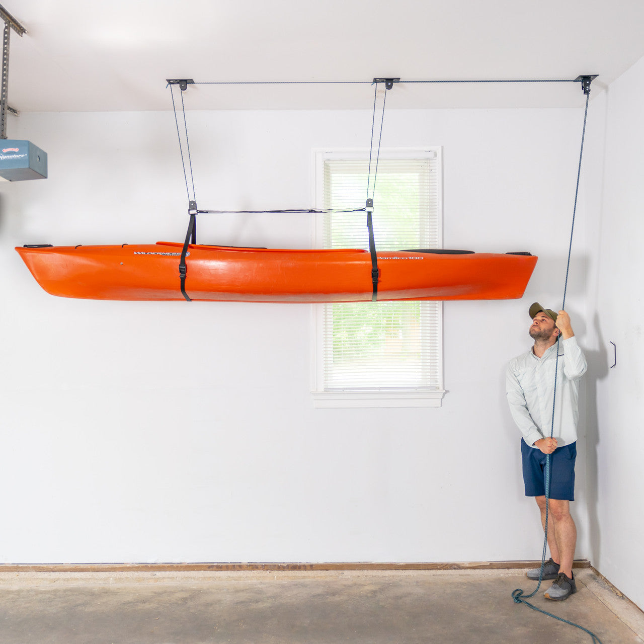 StoreYourBoard EasyLift Kayak Ceiling Hoist, 150 lb — product view 1