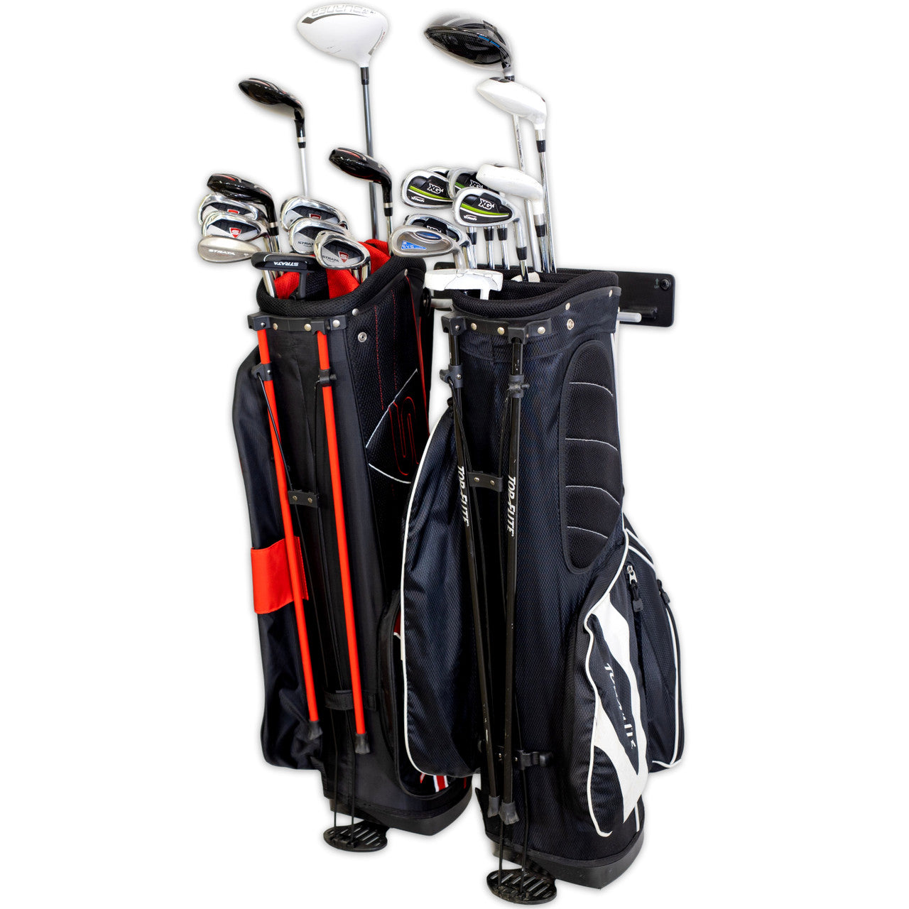 Torrey Pines Golf Bag Storage Rack | Holds 2 Golf Bags - product view 1