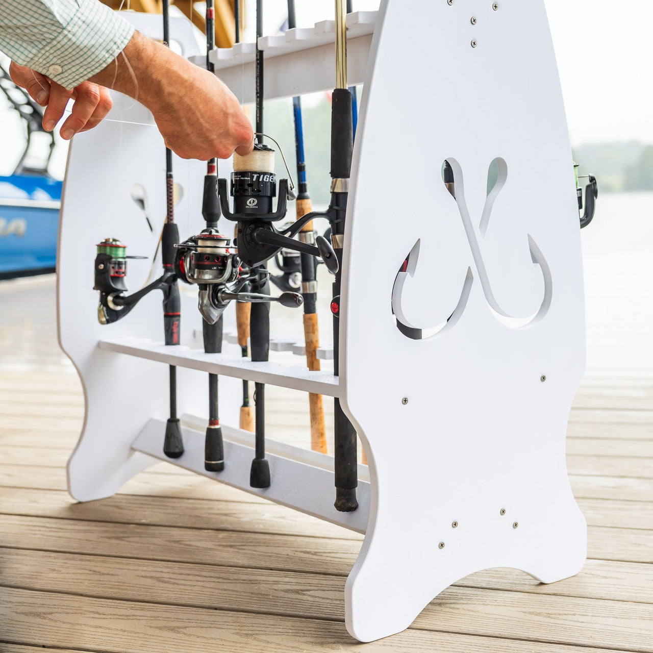 Marlin Fishing Rod Storage Stand | Holds up to 24 Rods - product view 5