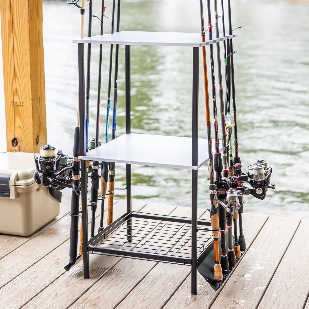 StoreYourBoard Tarpon 10-Rod Fishing Stand — product view 1