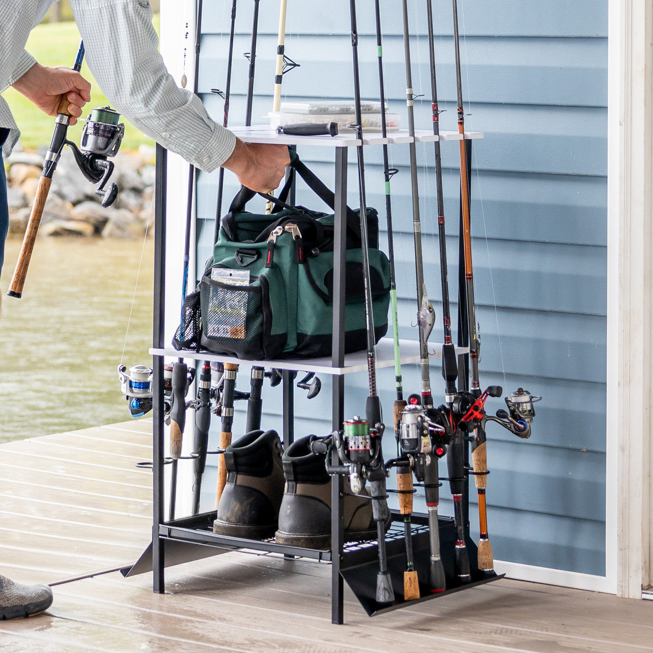 StoreYourBoard Tarpon 10-Rod Fishing Stand — product view 4