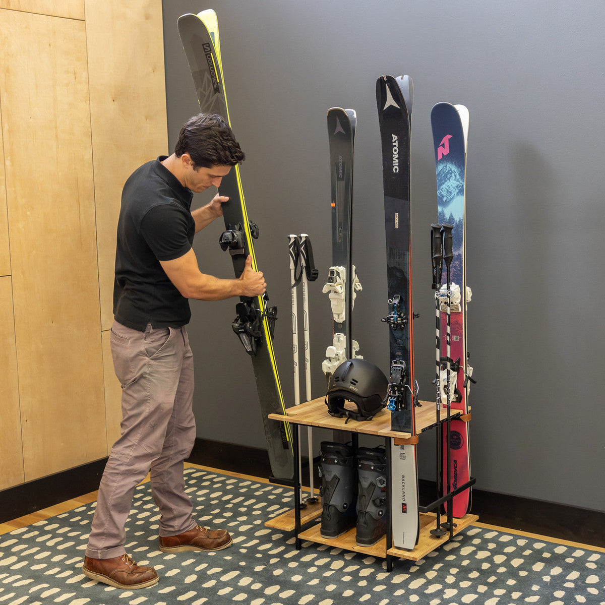 Silverton Ski Rack | Holds 4 Pairs of Skis - product view 5