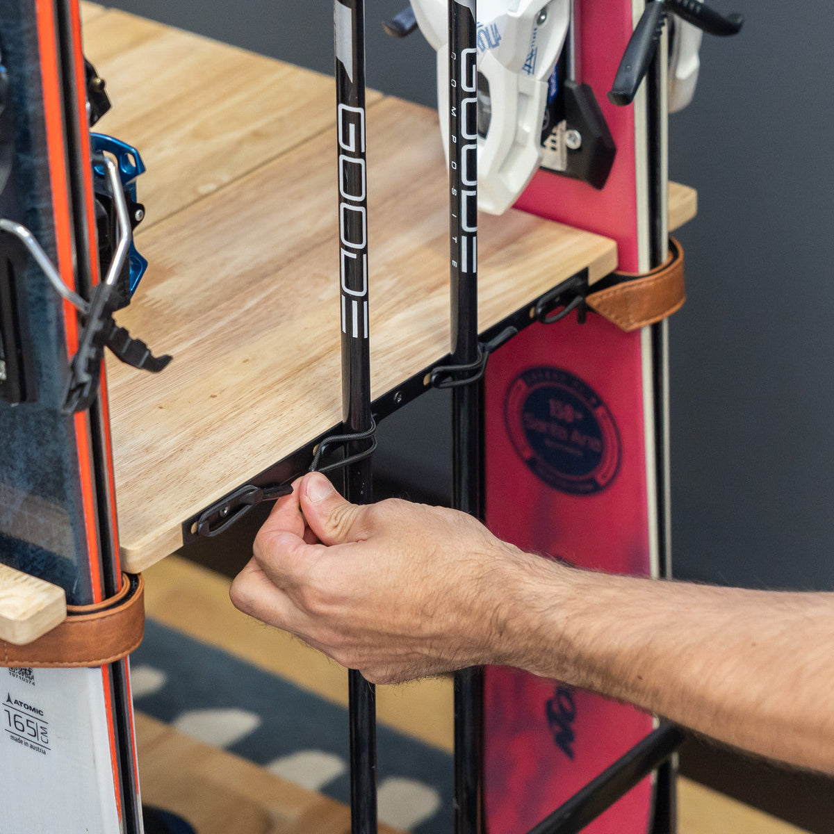 Silverton Ski Rack | Holds 4 Pairs of Skis - product view 4