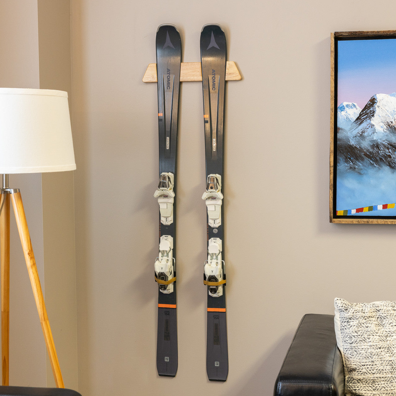 Vail Ski Display | Minimalist Wood Rack | Medium - product view 6