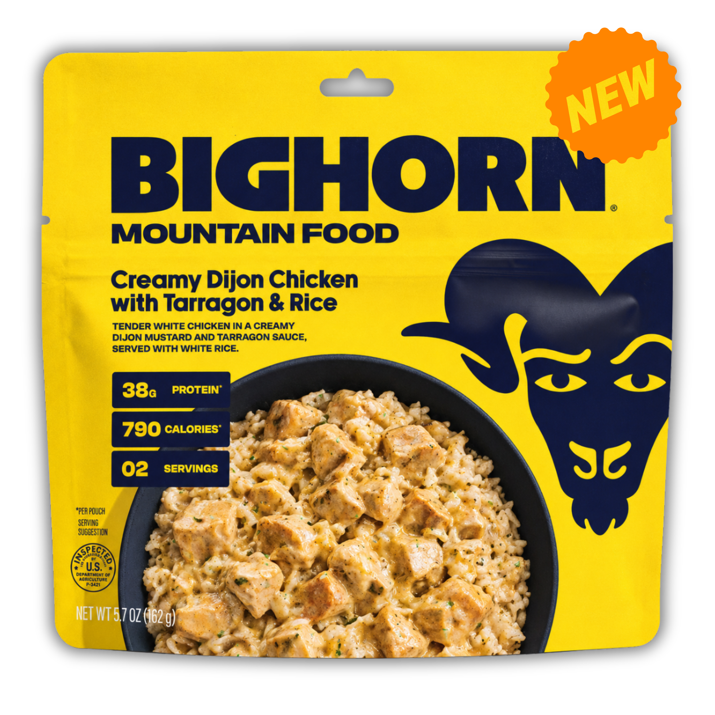 BIGHORN Creamy Dijon Chicken with Tarragon & Rice pouch front