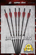 NIGHTMARE XTREME Crossbow Bolts Carbon Half Moon Nocks 12Pcs 20"or 22'' by Killz Products