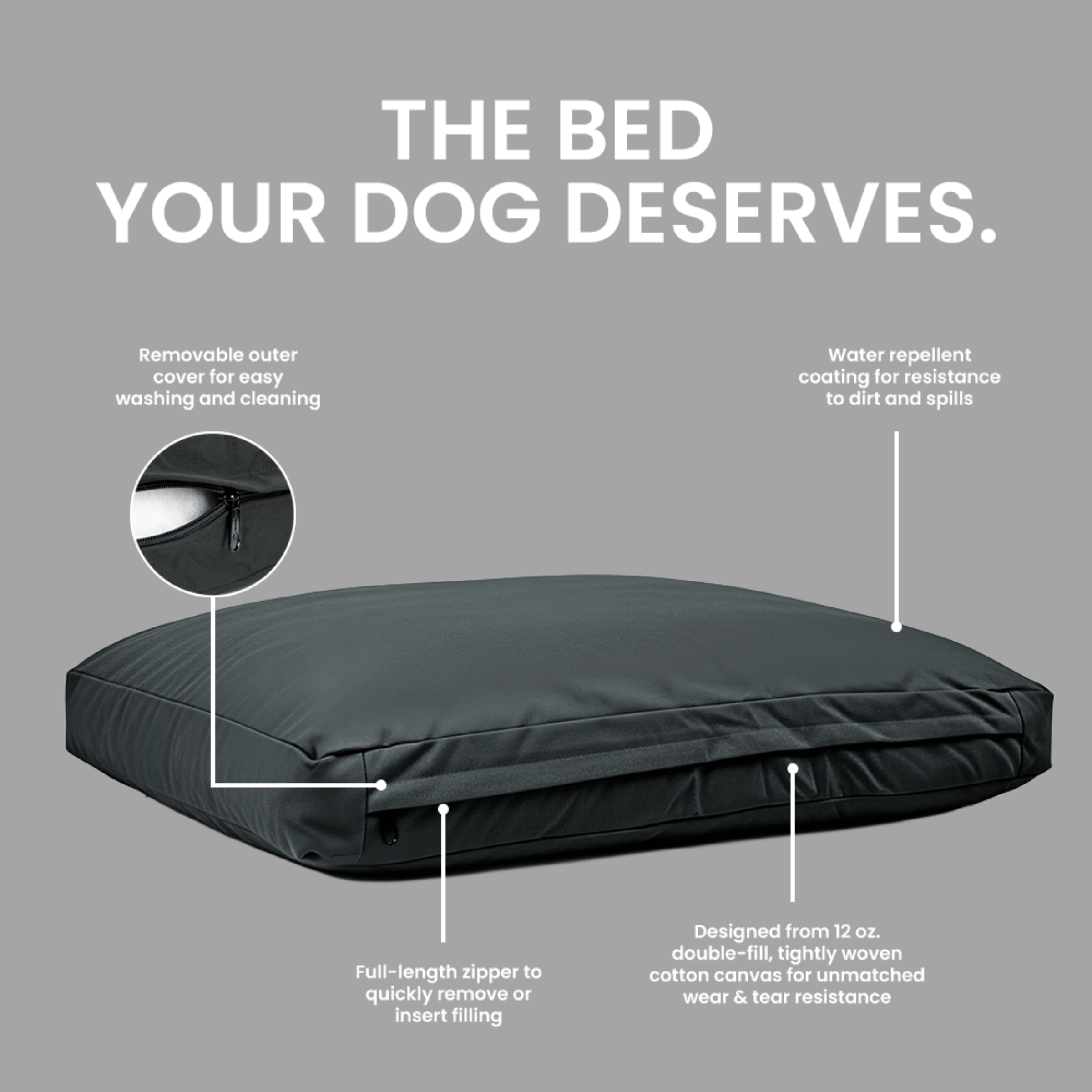 White Duck Dog Bed