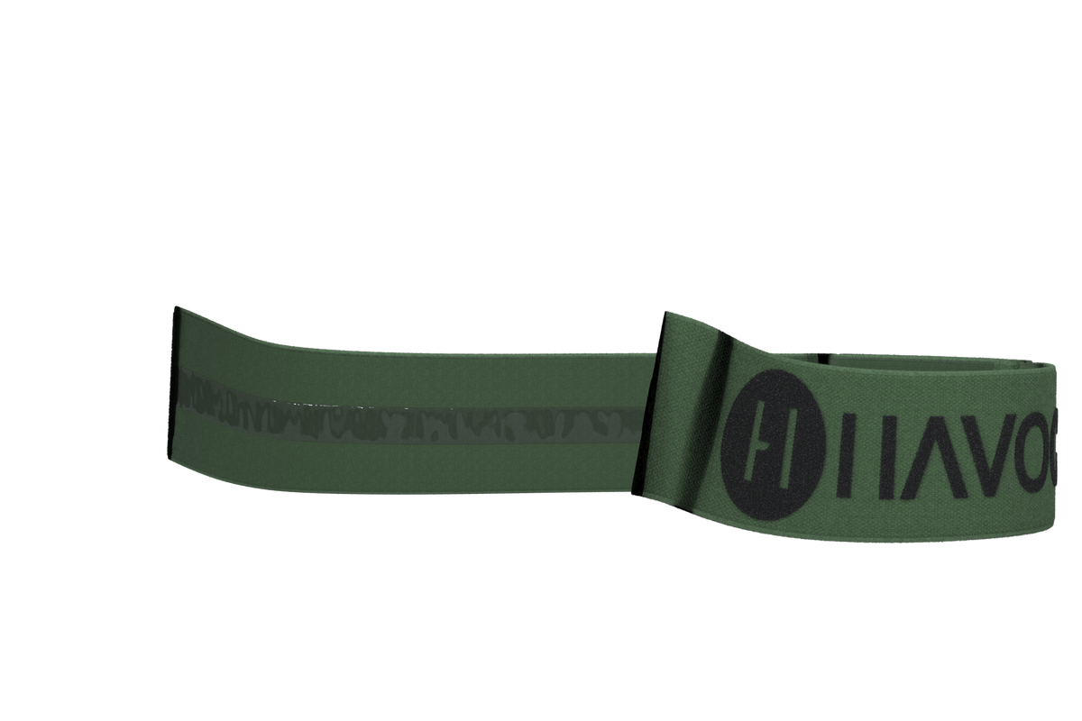 Havoc ODI Green Goggle Strap — Helios & Infinity — product view 1