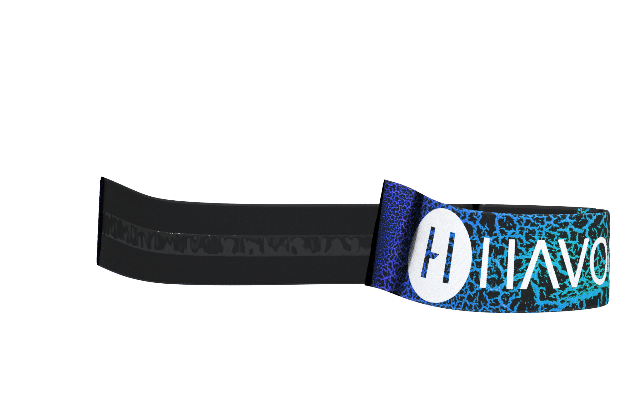 Havoc Blue Dragon Goggle Strap — Helios & Infinity — product view 1