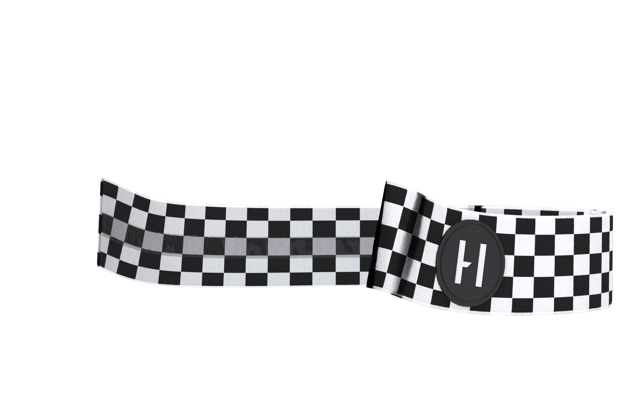 Havoc Checkers Goggle Strap — Helios & Infinity — product view 1