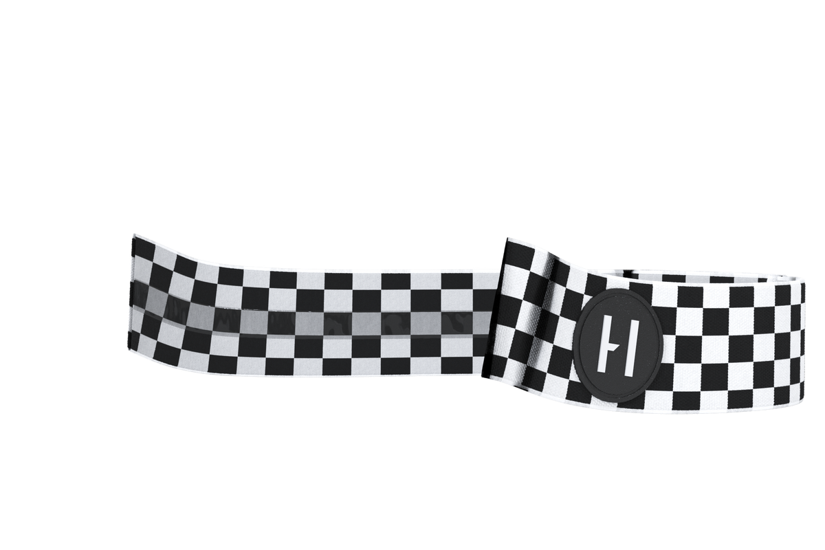 Havoc Checkers Goggle Strap — Helios & Infinity — product view 1