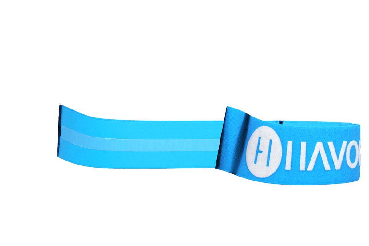 Havoc Blue Goggle Strap — Helios & Infinity — product view 1