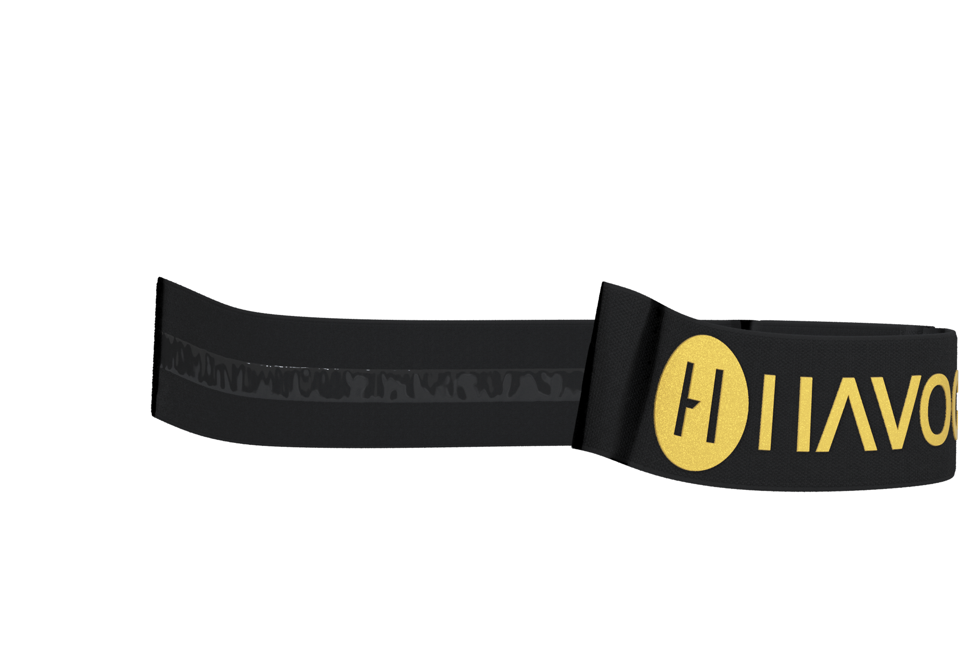 Havoc Gold Goggle Strap — Helios & Infinity — product view 1