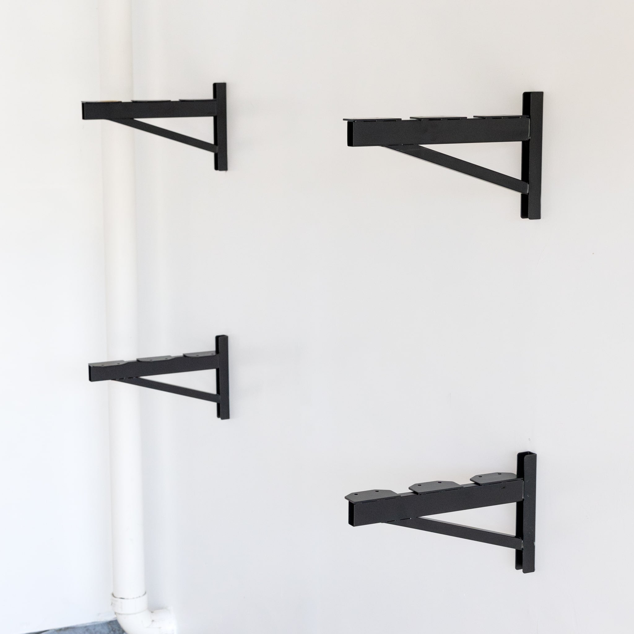 1' x 4' DIY Wall Shelf Brackets | Heavy Duty Garage Wall Shelves - product view 2
