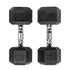 Barbell Standard Rubber Hex Dumbbells - view 6