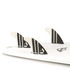 DORSAL Carbon FCS Thruster Fins — Medium / Carbon Honeycomb / White - view 3