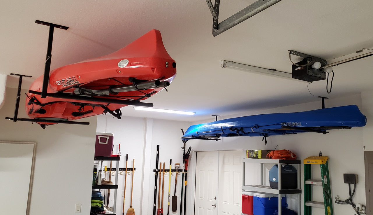 Hi-Port 2 | Kayak Adjustable Ceiling Storage Rack | Double | Holds 150 lbs - product view 7
